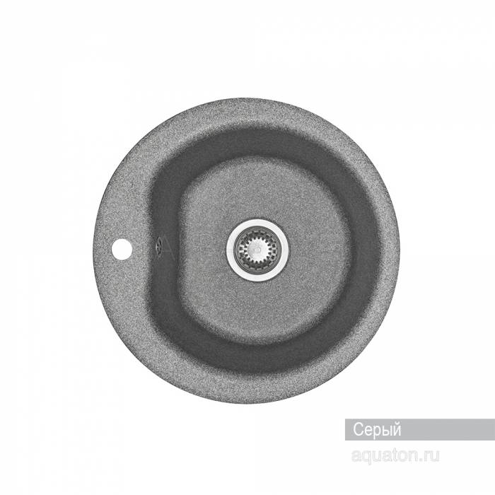 Мойка для кухни Акватон Мида круглая серая 1A712732MD230. Фото