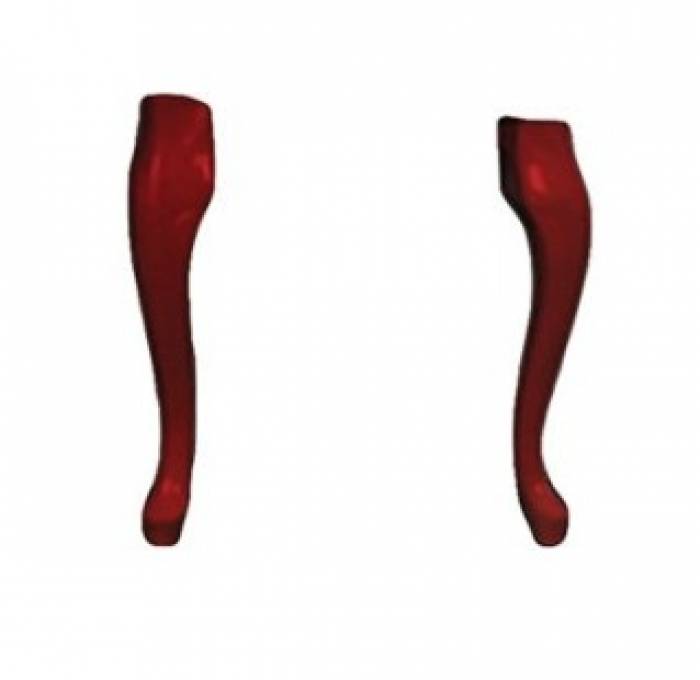 Ножки фигурные для тумбы АКВАТОН Венеция (бордо) 1A155403XX940. Фото
