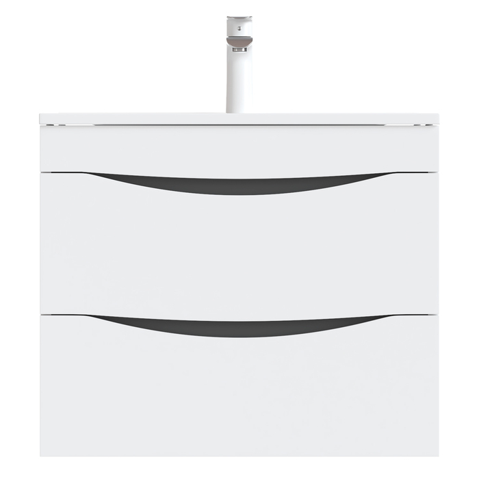 Тумба с умывальником подвесная 60 см белая Cloud IDDIS CLO60W0i95K. Фото