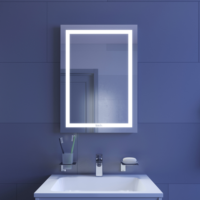 Зеркало с подсветкой и термообогревом 50 см Zodiac IDDIS ZOD50T0i98. Фото