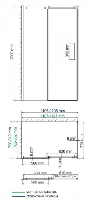 Душевой уголок WASSERKRAFT Alme 15R06. Фото