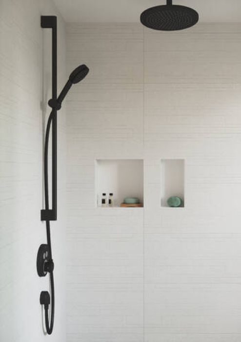 Термостат Hansgrohe ShowerSelect S, для 2 потребителей, СМ 15743670, матовый черный. Фото