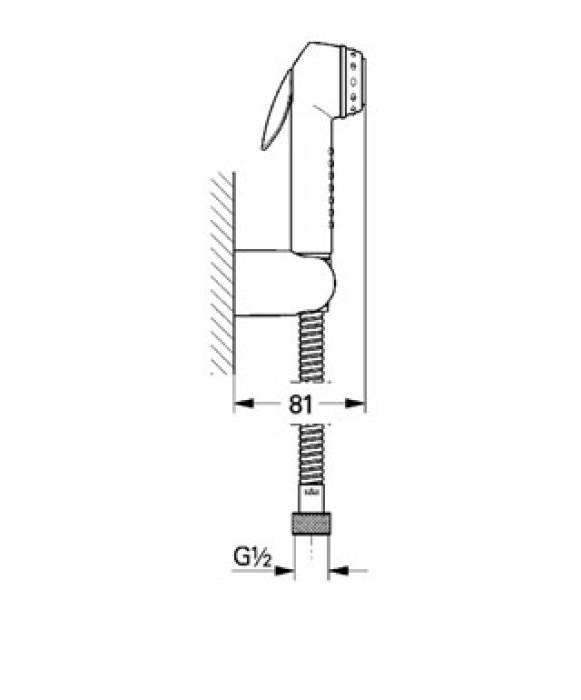 Гигиенический душ GROHE Trigger Spray 27812000. Фото