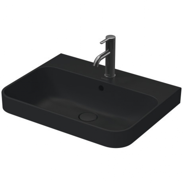 Раковина накладная DURAVIT Happy D.2 60х46 Anthracite Matt 2360601300. Фото