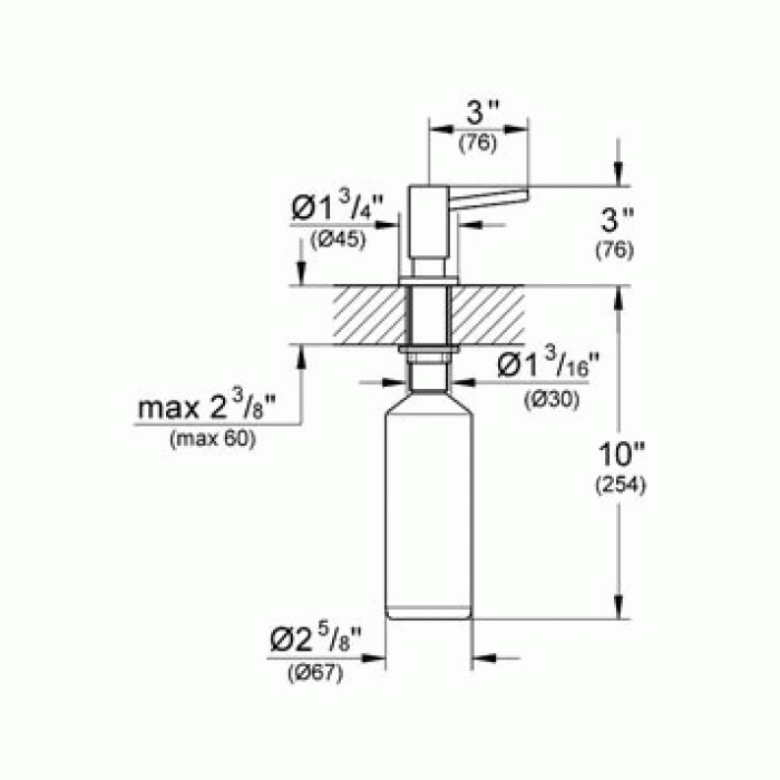 Дозатор для жидкого мыла GROHE Cosmopolitan 40535DC0 для ванной комнаты. Фото