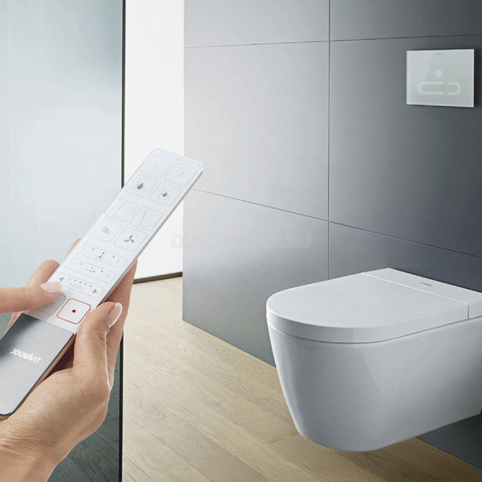 Унитаз подвесной безободковый DURAVIT ME By Starck SensoWash Rimless 2510092000 для скрытой крышки-биде SensoWash F, с HygieneGlaze. Фото