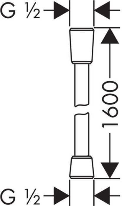 Шланг для душа Hansgrohe Comfortflex 1.6m 28168000. Фото