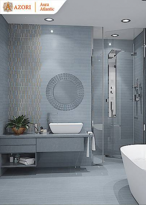 Azori 506573001 Плитка напольная Aura 333х333 grafite