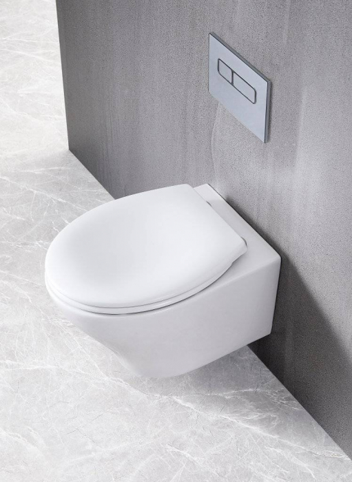 Унитаз подвесной безободковый BELBAGNO Acqua BB340CHR. Фото