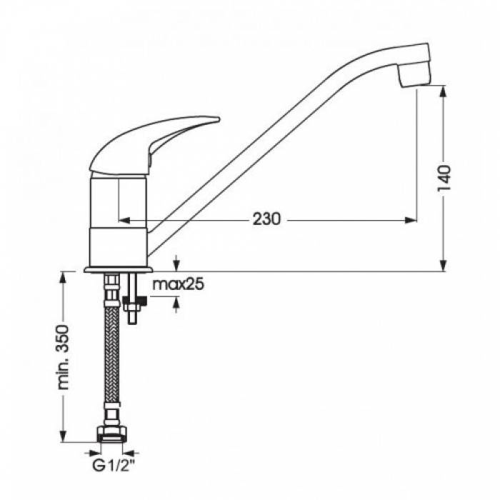 Смеситель для раковины VIDIMA Flow BA222AA. Фото