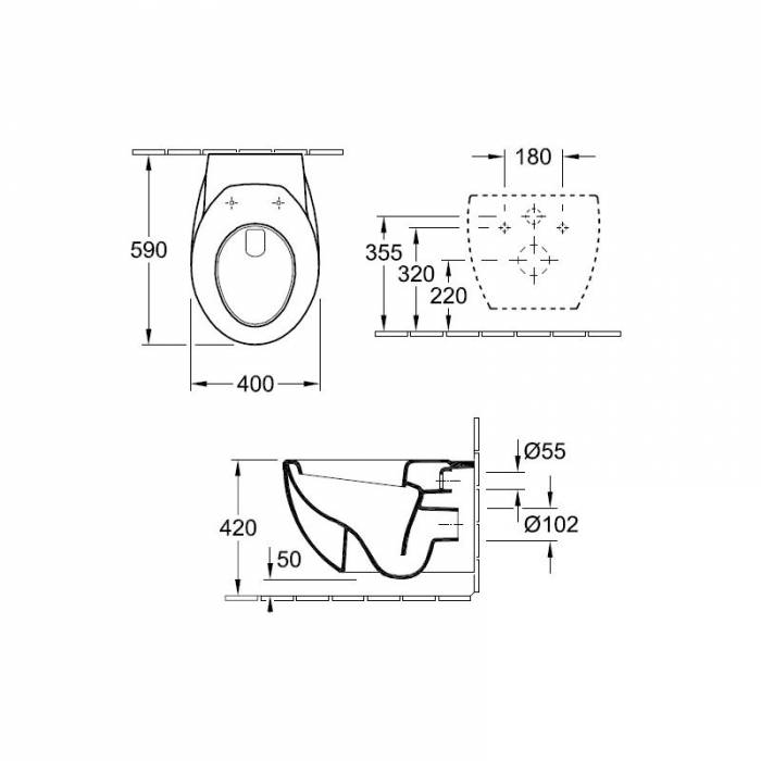 Унитаз подвесной Villeroy&Boch Aveo Plus 6612 10R2. Фото