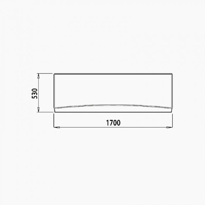 Панель фронтальная для ванны IDDIS 170 001 универсальная 001170Ui93. Фото