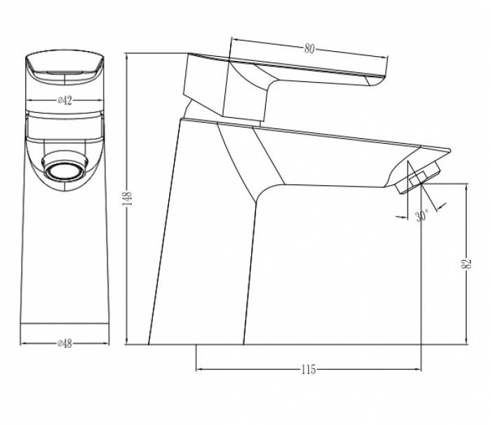 Смеситель для умывальника Cloud IDDIS CLOWG00i01. Фото