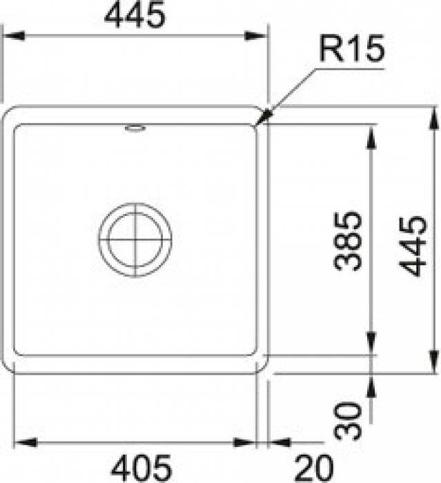 Кухонная мойка FRANKE Kubus KBK 110-40 ваниль 126.0335.875. Фото