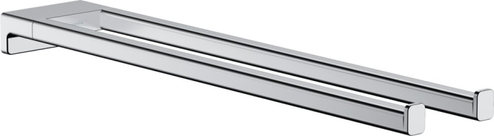 Двухрожковый держатель полотенец AddStoris Hansgrohe 41770000, хром Двухрожковый держатель полотенец AddStoris Hansgrohe 41770000, хром для ванной комнаты. Фото