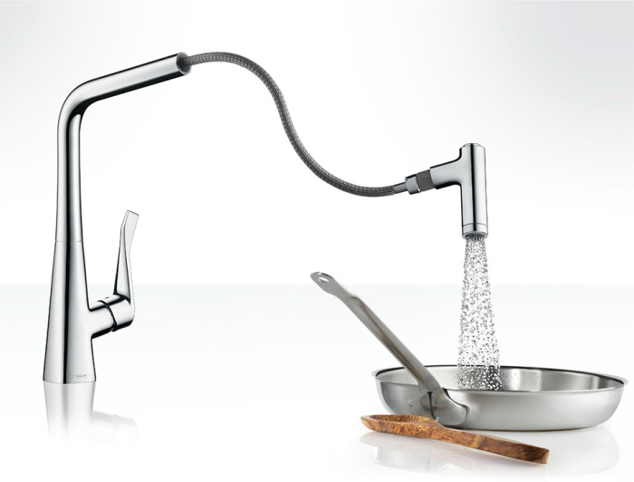 Смеситель для кухни Hansgrohe Metris хром 14820000 Смеситель для кухни Hansgrohe Metris хром 14820000. Фото