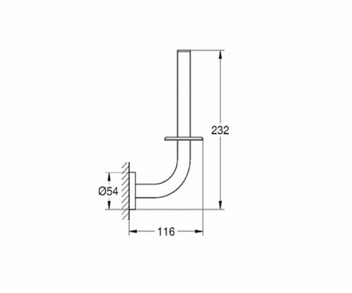 Держатель для запасного рулона бумаги GROHE Essentials 40385001 для ванной комнаты. Фото