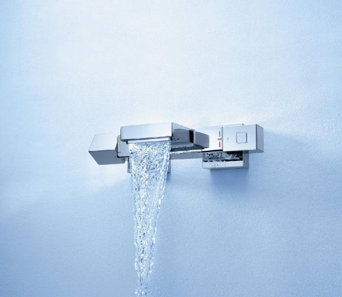 Термостатический смеситель для ванны GROHE Grohtherm Cube 34497000. Фото