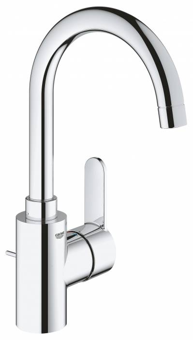 Смеситель однорычажный для раковины GROHE 23043003 Eurostyle Cosmopolitan с высоким изливом, хром. Фото