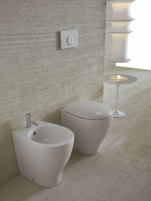 Унитаз приставной CERAMICA GLOBO SPA Bowl+ Vasi e Bidet 50.38 BP002.BI. Фото