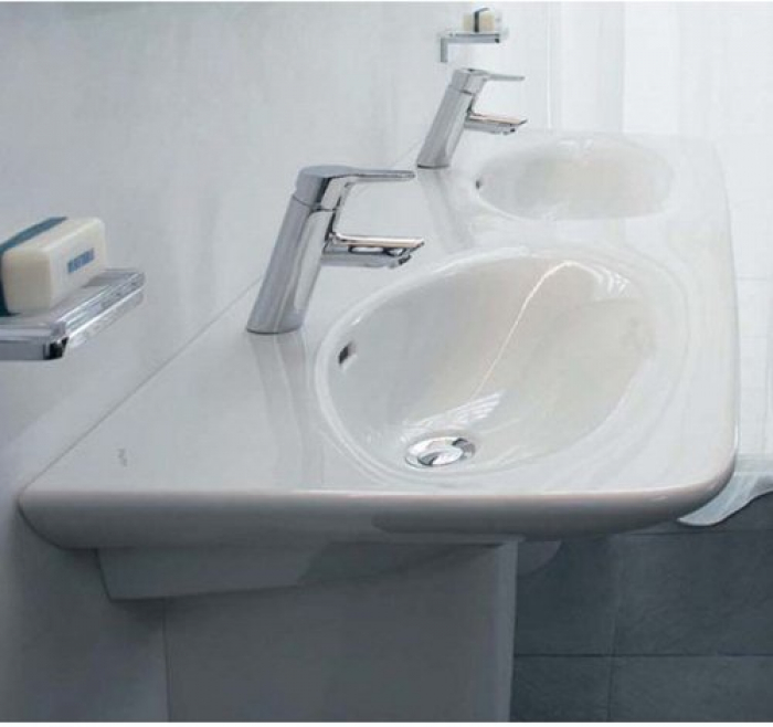 Раковина подвесная двойная LAUFEN Palace 130х48 8.1070.8.000.104.1. Фото