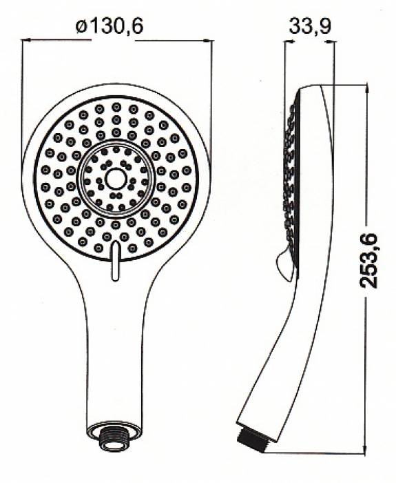 Душевая лейка IDDIS А11251. Фото