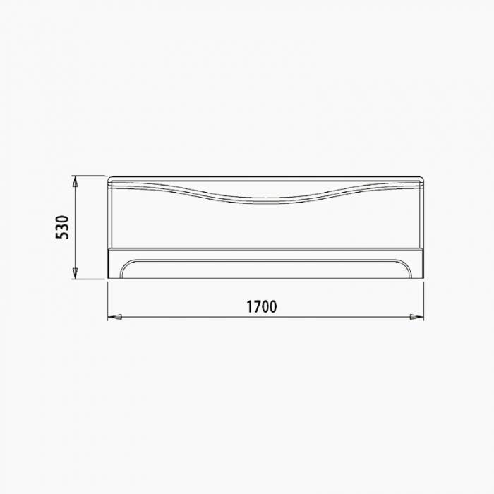 Панель фронтальная для ванны IDDIS 170 003 универсальная 003170Ui93. Фото