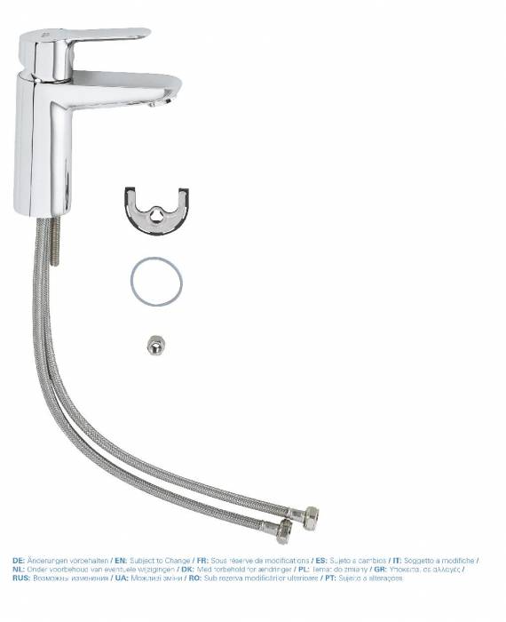 Смеситель для раковины GROHE BauEdge 23330000. Фото