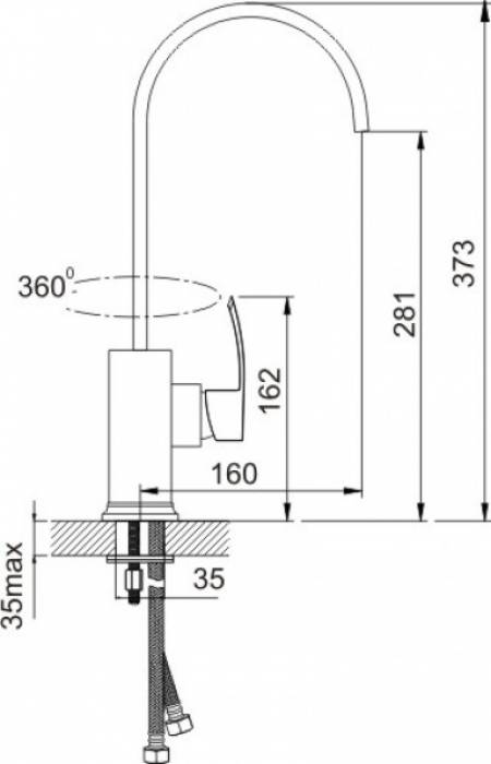 Смеситель для раковины IDDIS Perfection CA56147C. Фото