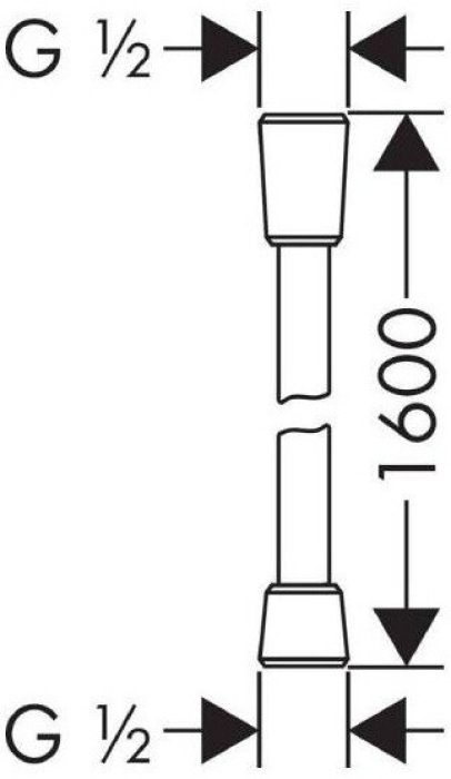 Шланг для душа Hansgrohe Isiflex 28276670. Фото