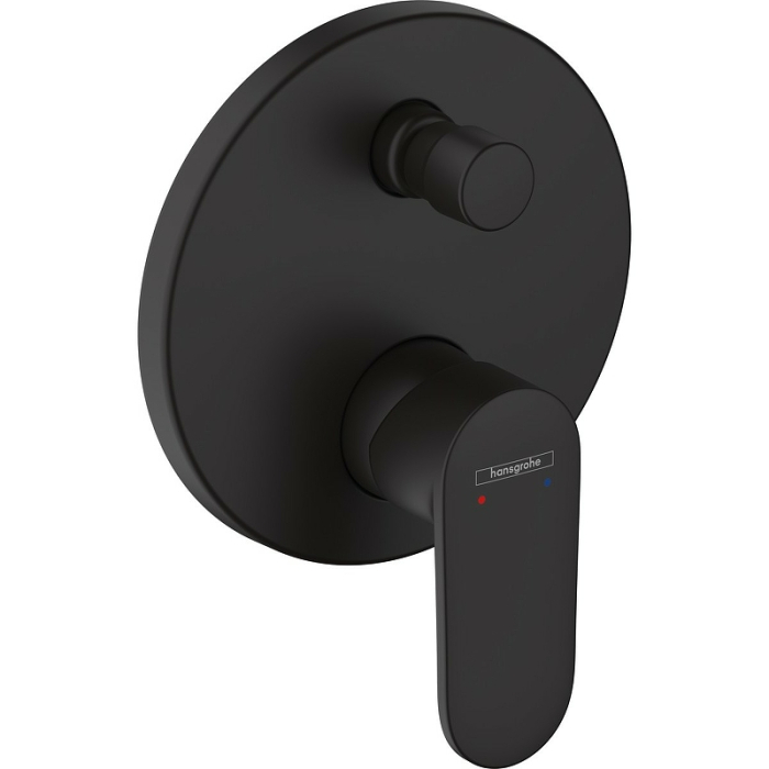 Смеситель для ванны Vernis Blend Hansgrohe 71466670, матовый черный. Фото