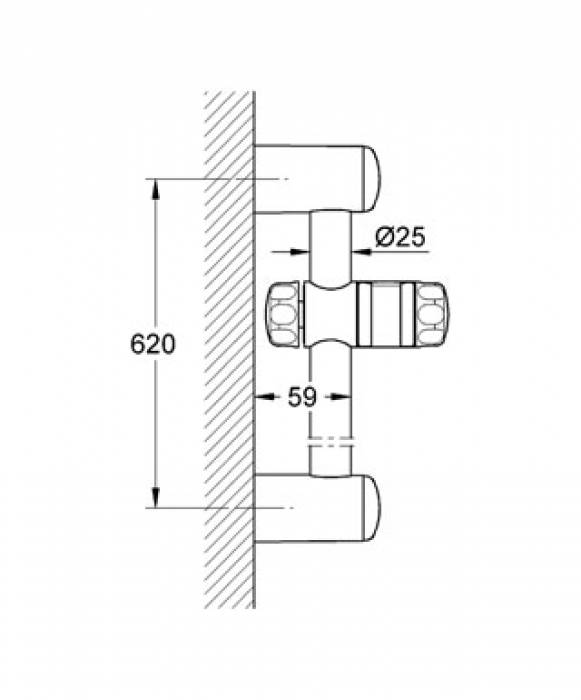 Душевая штанга GROHE Relexa plus 28666000. Фото