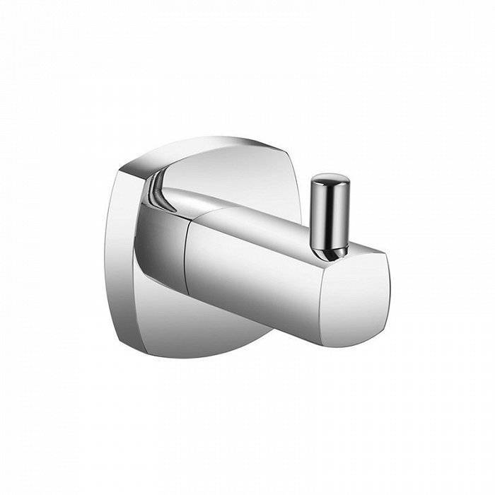 Крючок одинарный сплав металлов Volga Milardo VOLSM10M41 для ванной комнаты. Фото