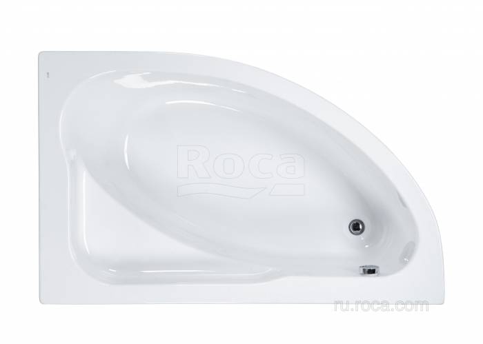 Ванна ROCA Welna 160x100 R асимметричная белая ZRU9302998. Фото