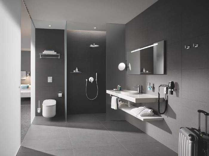 GROHE 19297001 Lineare New Смеситель однорычажный для ванны, комплект верхней монтажной части. Фото