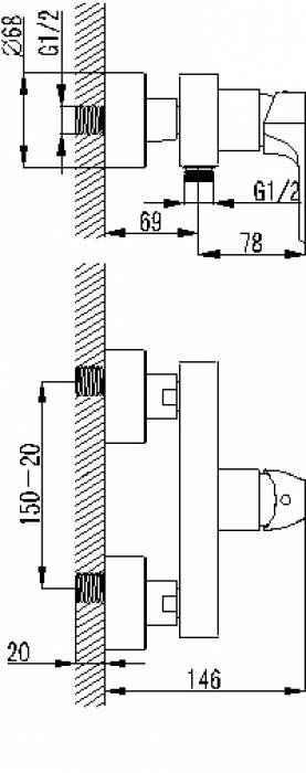 Смеситель для душа BERHOLM Spark SPASB00B03. Фото