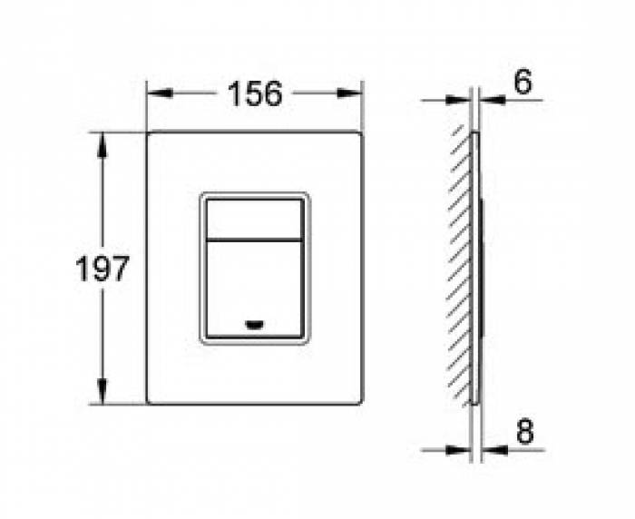 Накладная панель GROHE Skate Cosmopolitan 38913XN0. Фото