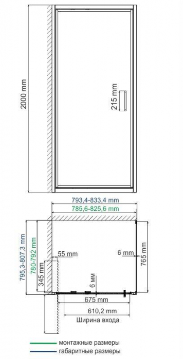 Душевой уголок WASSERKRAFT Salm 27I02. Фото