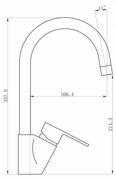 Смеситель для кухни BELBAGNO Loyd LOY-LAM-CRM. Фото