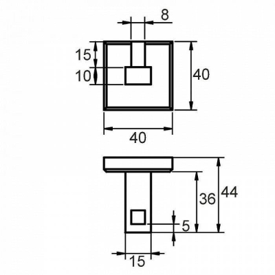 Крючок одинарный сплав металлов Labrador Milardo LABSM10M41 для ванной комнаты. Фото