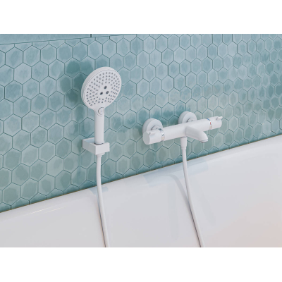 Термостат для ванны Hansgrohe Ecostat Comfort ВМ 13114700, матовый белый. Фото