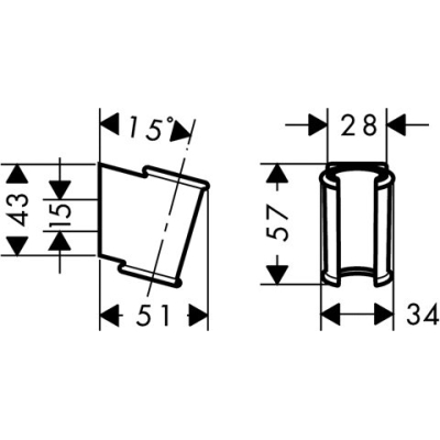 Держатель душа Hansgrohe Porter Classic 28324000. Фото