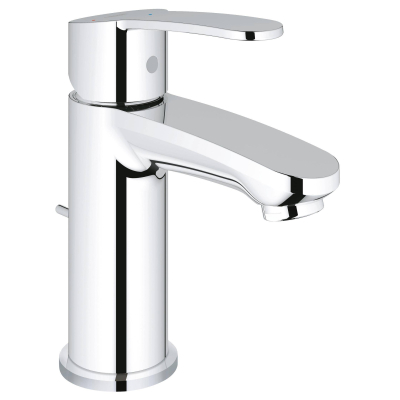 GROHE 2338720E Eurostyle Cosmopolitan Смеситель однорычажный для раковины со сливным гарнитуром, уменьшенный вариант, с энергосберегающим картриджем - подача холодной воды при центральном положении рычага. Фото