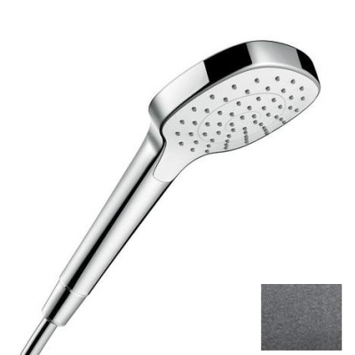 Ручной душ Croma Select E 1jet Hansgrohe 26814340, шлифованный черный хром. Фото