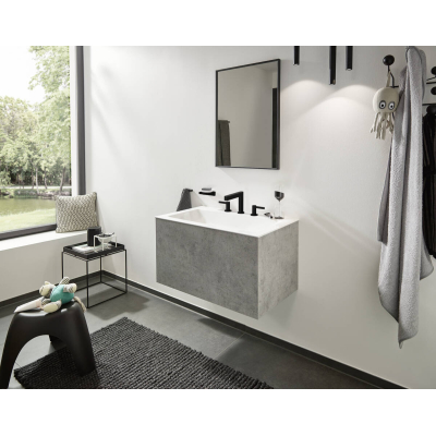 Мыльница AddStoris Hansgrohe 41746670, матовый черный для ванной комнаты. Фото