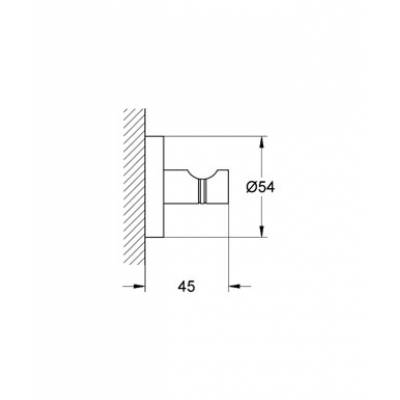 Крючок для банного халата GROHE Essentials 40364001 для ванной комнаты. Фото