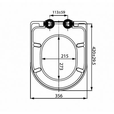 Универсальное сиденье для унитаза 001 дюропласт Soft Close Easy Fix IDDIS 001DPSEi31. Фото