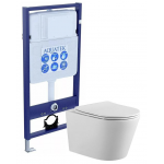 Унитаз с инсталляцией Set Aquatek Вега INS-0000012+AQ1905-00 Унитаз с инсталляцией Set Aquatek Вега INS-0000012+AQ1905-00. Фото