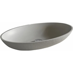 Раковина ACQUABELLA COLEZZIONI 58х38 LAVABO_ON-TOP_OVAL_SLATE_CEMENTO. Фото