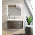 Тумба под раковину подвесная BELBAGNO ALBANO-1000-2C-SO-RNG Rovere Nature Grigio. Фото